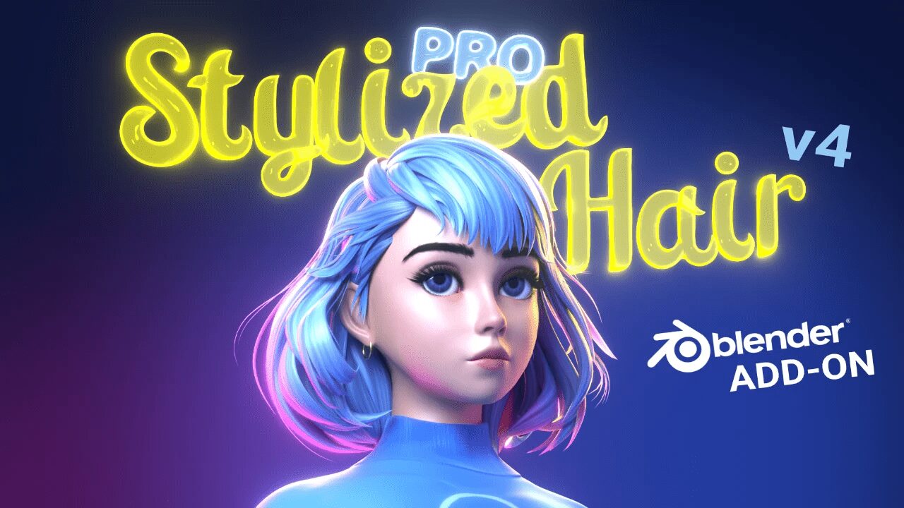 Stylized Hair PRO v4 - Hair Editing for Blender