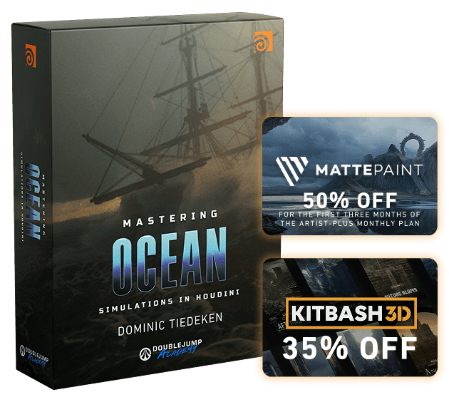 DoubleJump Academy - Mastering Ocean Simulations In Houdini Week 1-4