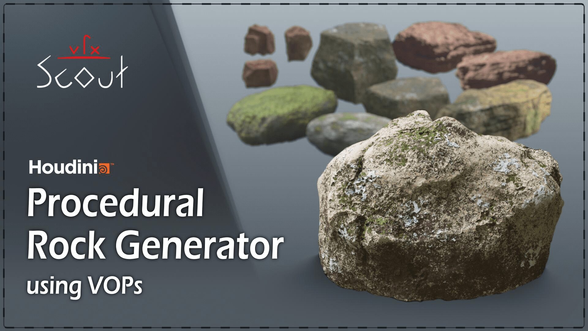 CGCircuit - Procedural Rocks in Houdini using VOPs