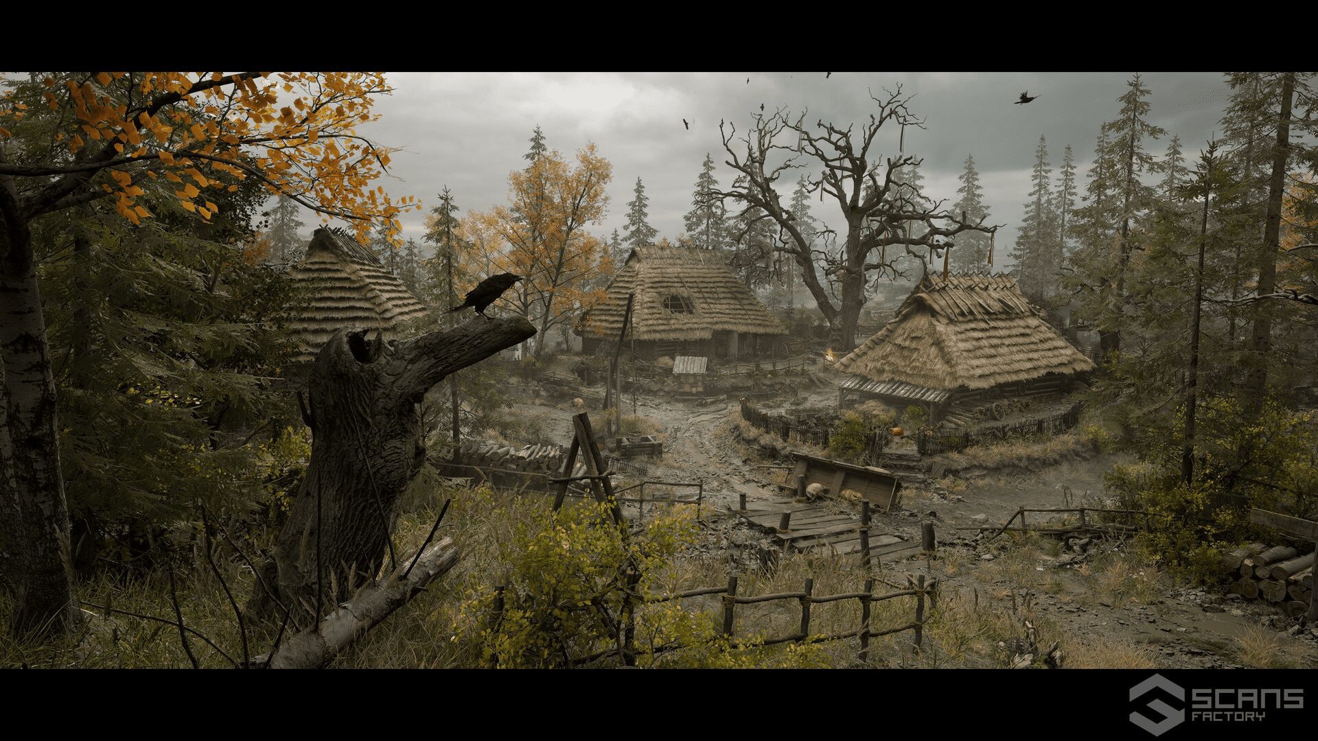 Unreal Engine - Scans Factory Medieval Village - Slavic Huts environment 5.2