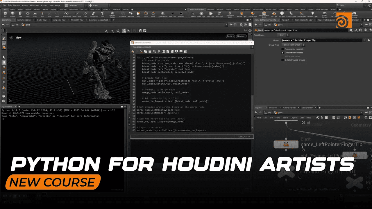Python for Houdini Artists py3.11 9 Python for Houdini Artists py3.11