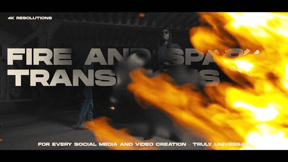 Videohive - Spark of Fire Transitions - 61921059