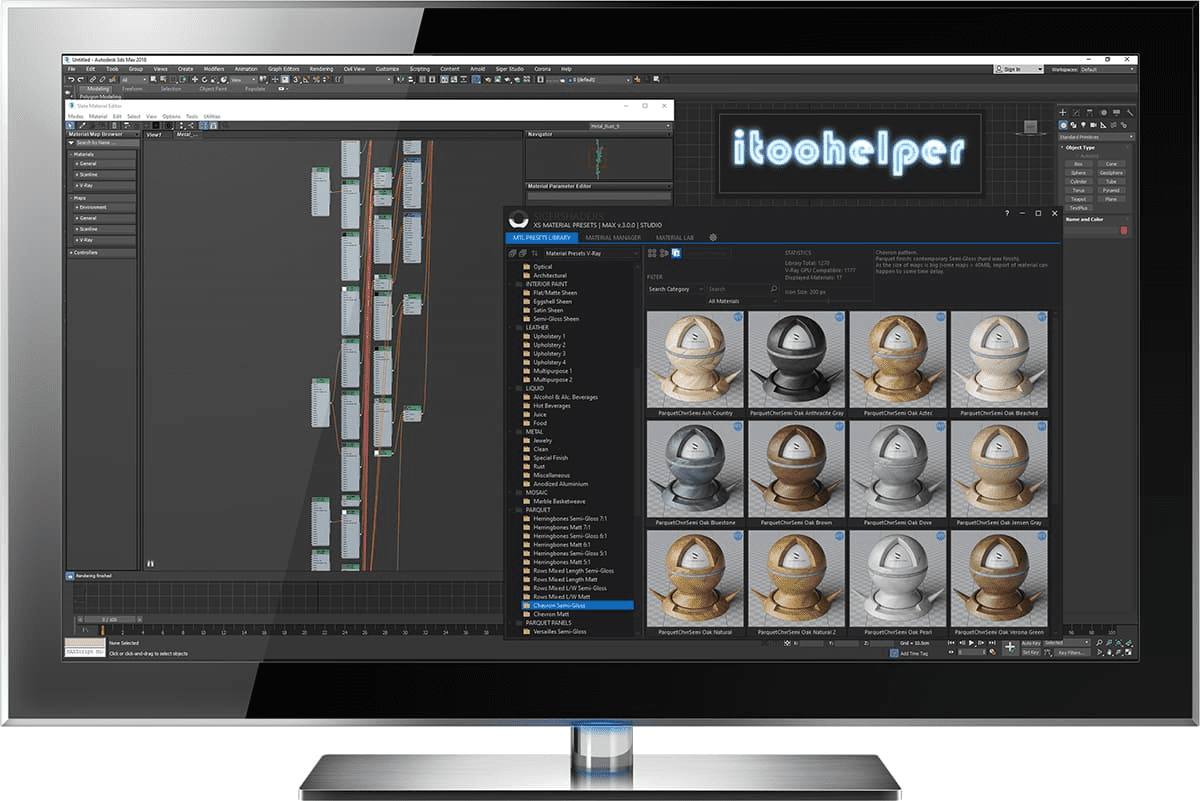 SIGERSHADERS Siger Studio XS Material Presets Studio 8.0 for 3ds Max 2020 - 2026