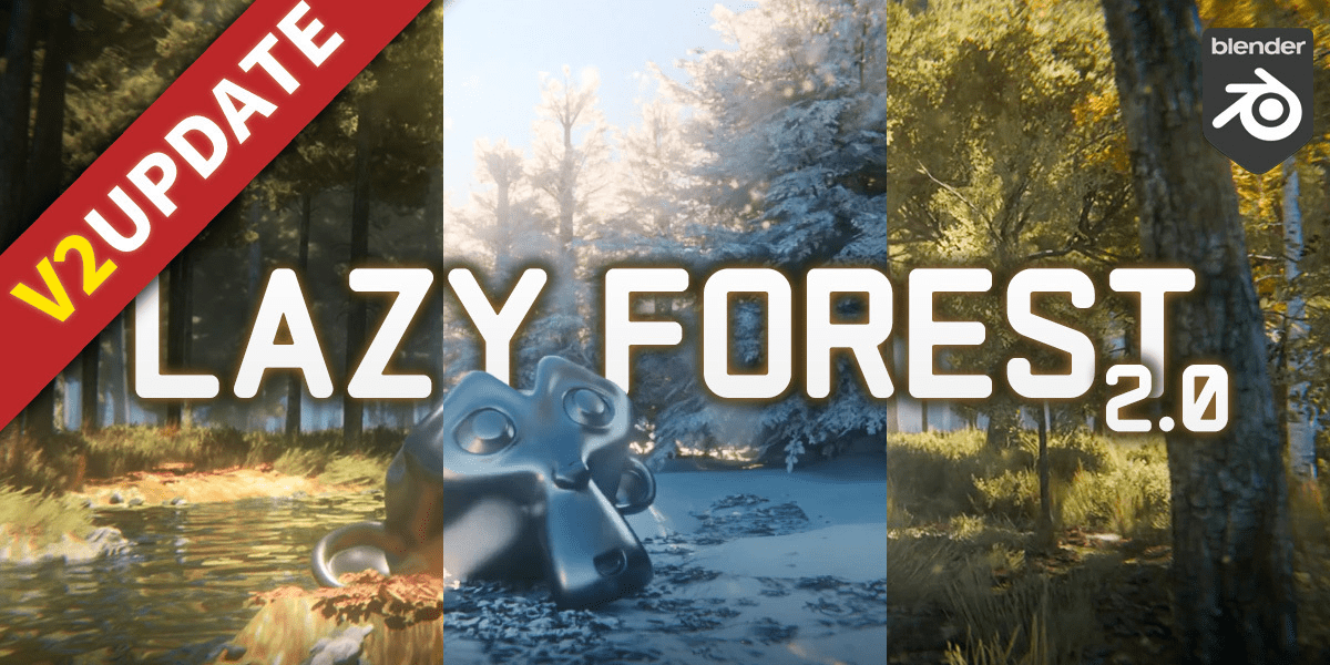 تحميل Lazy Forest Generator Addon – الأداة الأسرع لإنشاء غابات واقعية في Blender بضغطة زر