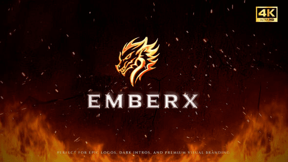 Videohive Epic Cinematic Fire Log Reveal | Intro (4K) 61811848
