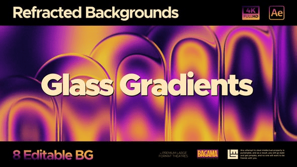 Videohive Glass Gradient Backgrounds 61874193 Project for After Effects