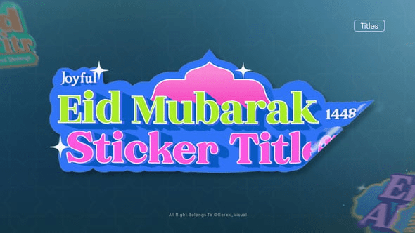 Videohive Eid Mubarak Titles 62155691