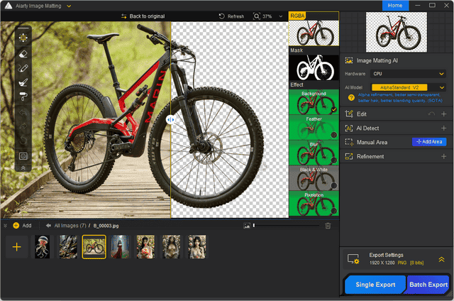 تحميل Aiarty Image Matting 2.0 كامل | تفريغ الصور بالذكاء الاصطناعي مفعل + محمول 10 تحميل Aiarty Image Matting 2.0 كامل | تفريغ الصور بالذكاء الاصطناعي مفعل + محمول