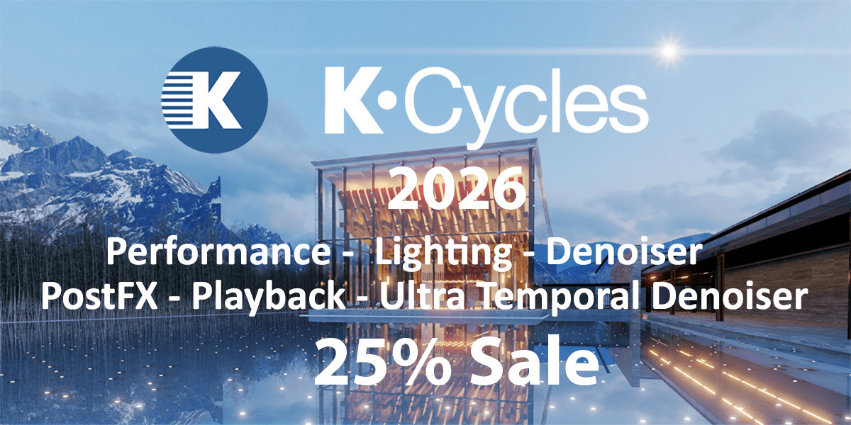تحميل K-Cycles 2026 كامل لبرنامج Blender – وداعاً للانتظار مع تقنيات Ultra Lighting و Post-FX الذكية 8 تحميل K-Cycles 2025/2026 كامل لبرنامج Blender – وداعاً للانتظار مع تقنيات Ultra Lighting و Post-FX الذكية