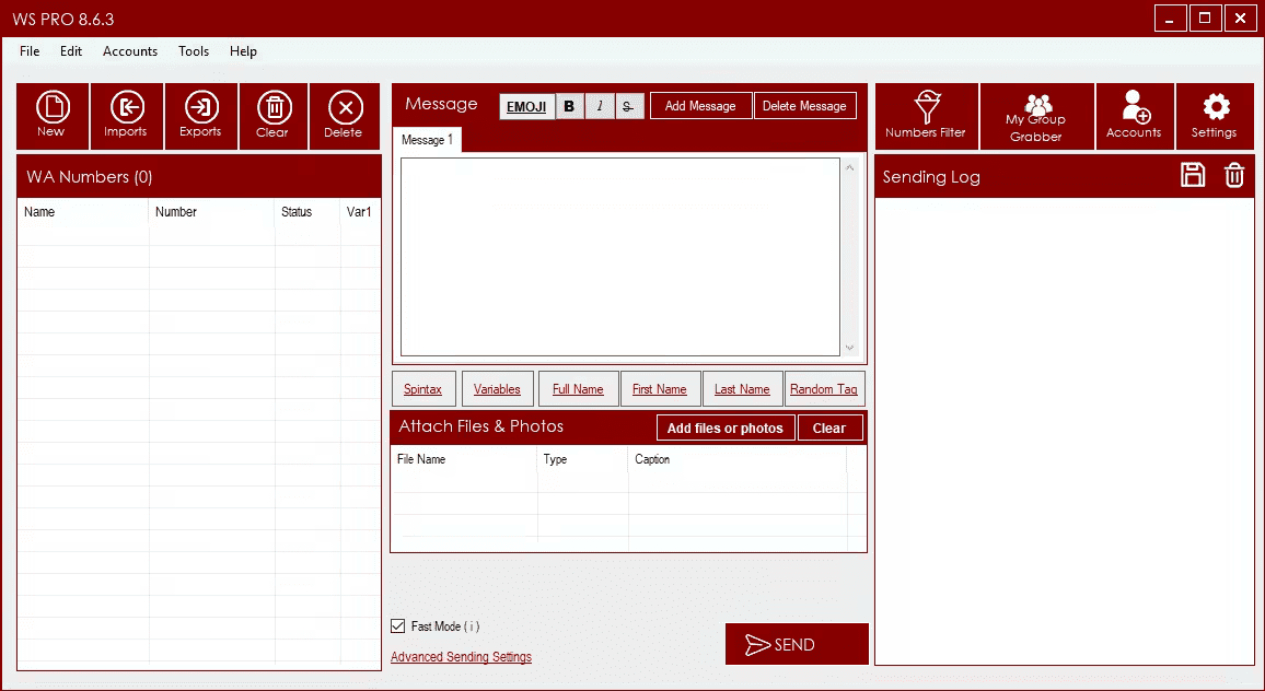 تحميل WhatsApp WS Tool Pro 8.6.8 كامل – الأداة المتكاملة لإرسال الرسائل الجماعية، استخراج الأرقام، وإدارة حملات الواتساب بذكاء