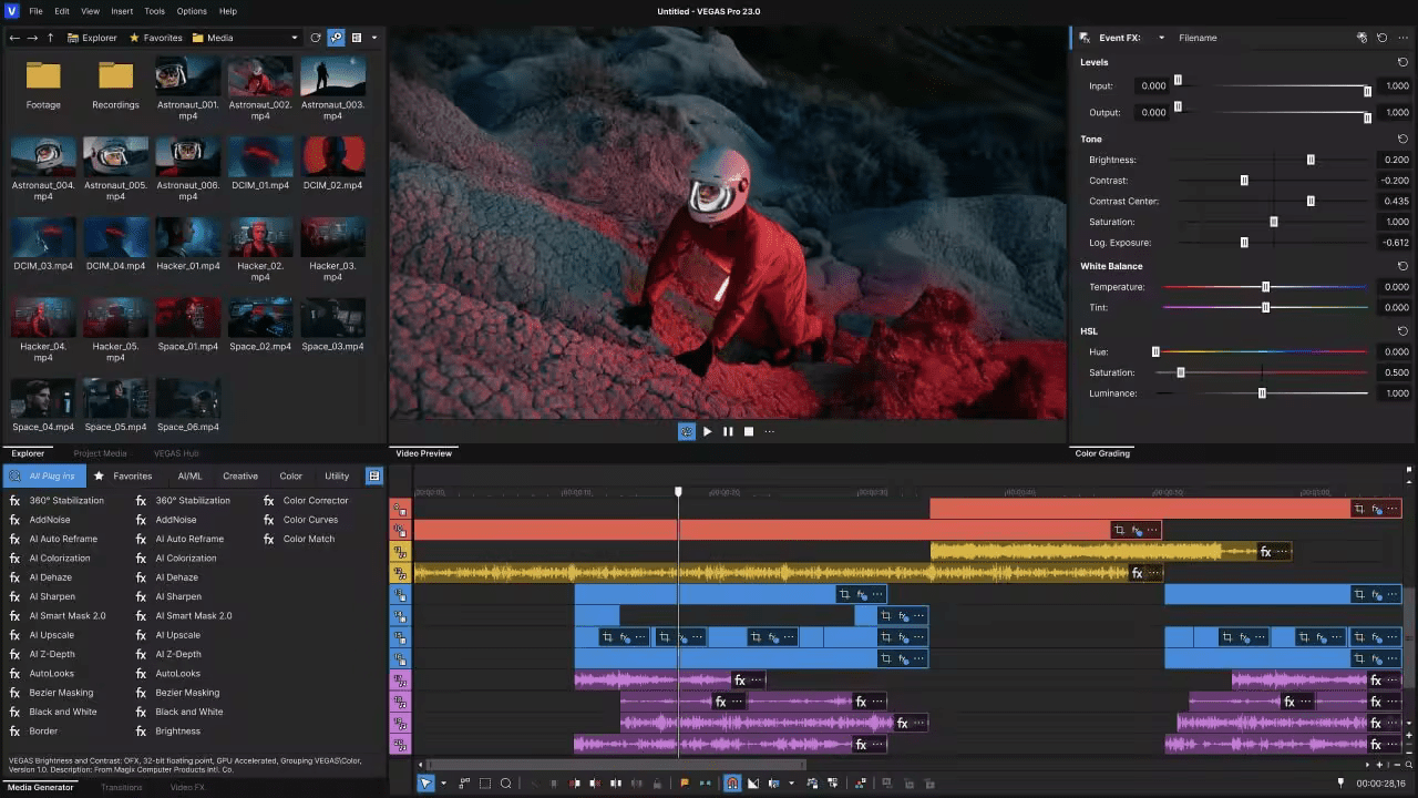 تحميل إضافات VEGAS Pro 2026 Ultimate Addons – حزمة Boris FX والمؤثرات البصرية الأقوى لمبدعي المونتاج