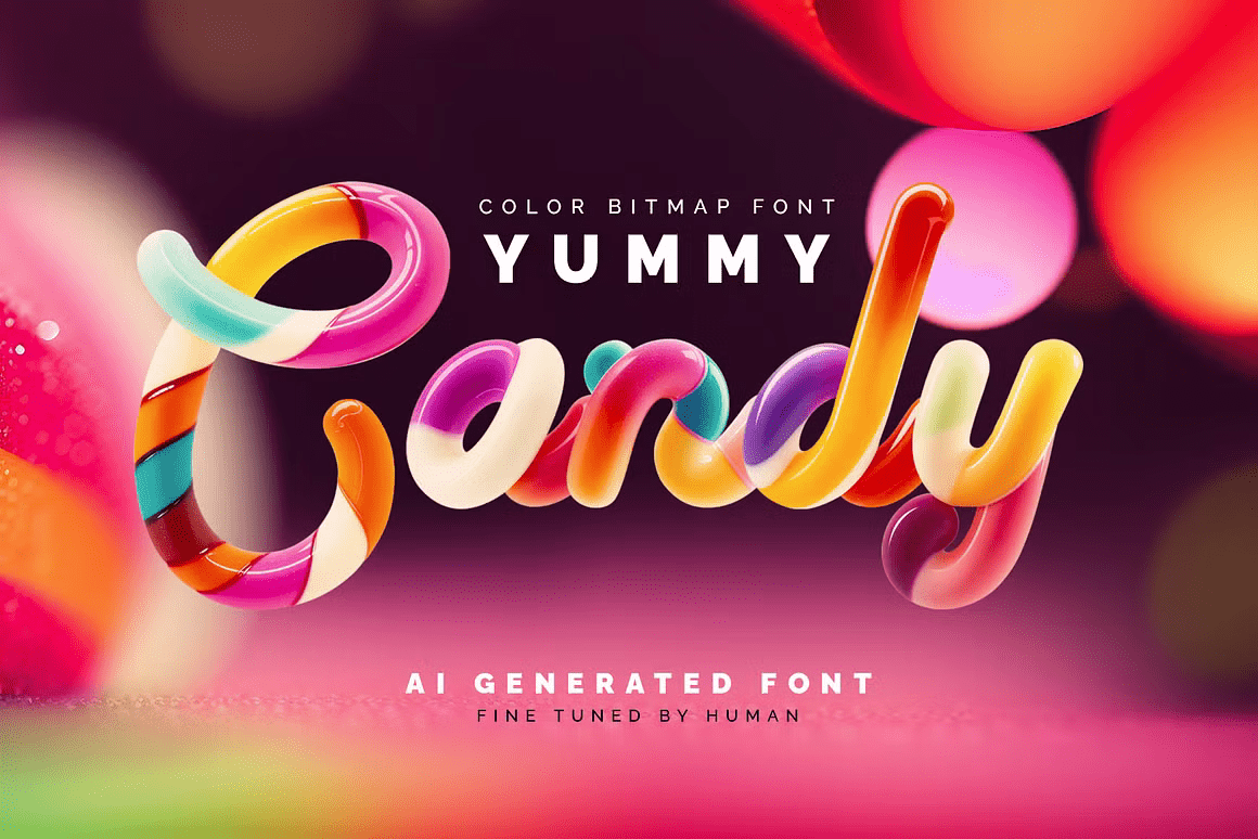 مراجعة وتحميل خط Yummy Candy – الخط الملون (OpenType-SVG) الأكثر واقعية وجاذبية لعام 2026 18 مراجعة وتحميل خط Yummy Candy – الخط الملون (OpenType-SVG) الأكثر واقعية وجاذبية لعام 2026
