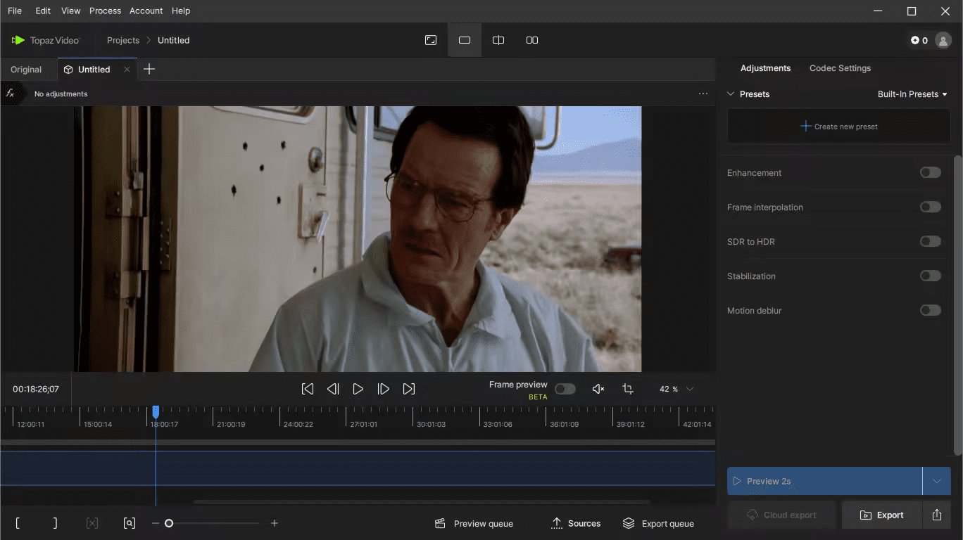 تحميل Topaz Video AI 5.4.1 الإصدار الأحدث. البرنامج الأقوى عالمياً لتحسين جودة الفيديو 7 تحميل Topaz Video AI 5.4.1 الإصدار الأحدث. البرنامج الأقوى عالمياً لتحسين جودة الفيديو