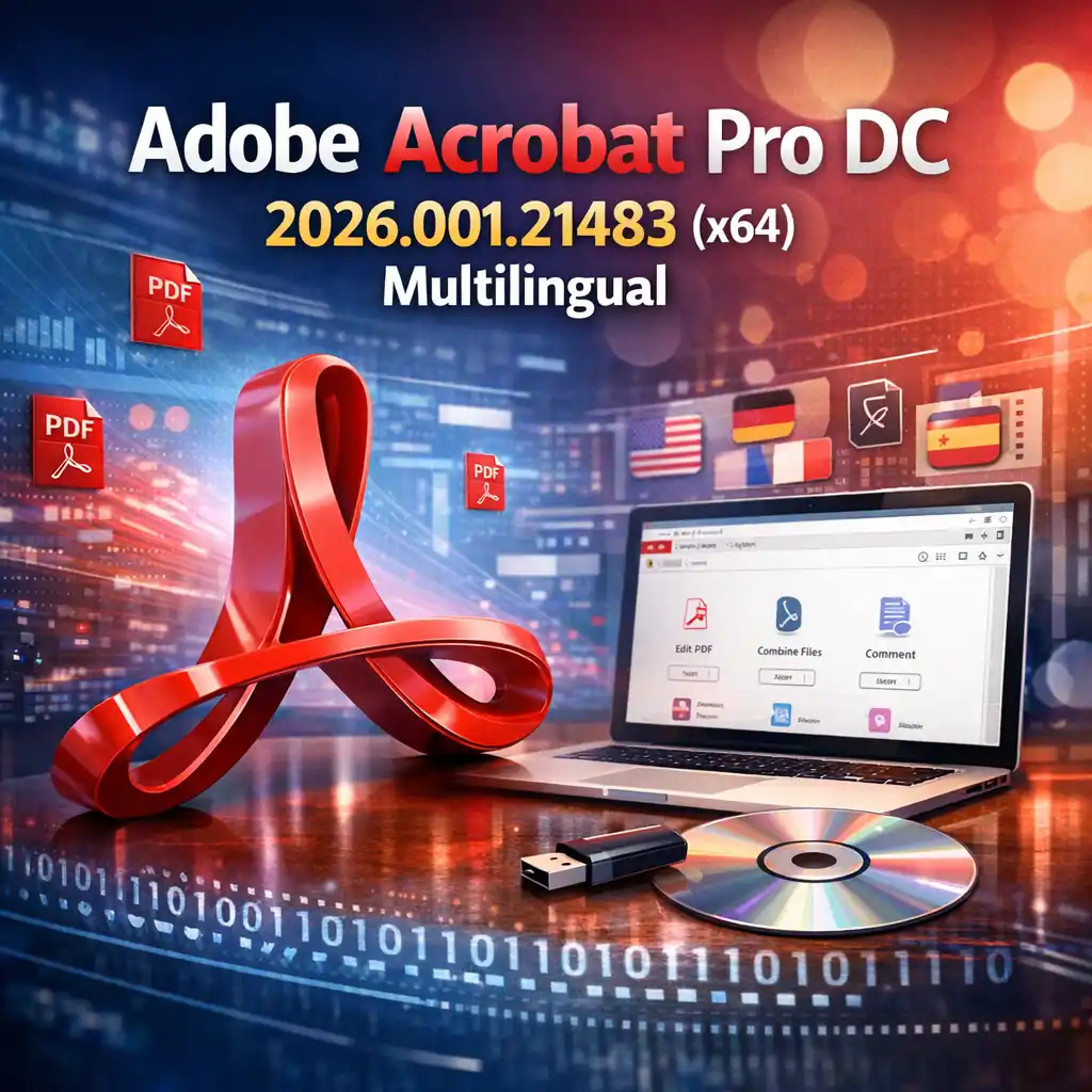 تحميل Adobe Acrobat Pro DC 2026 v2026.001 كامل | الإصدار الأحدث لإدارة وتعديل ملفات PDF باحترافية