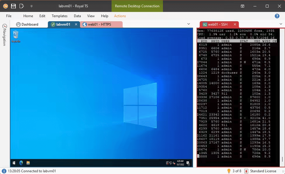 تحميل Royal TS 7.4.50331 كامل | الحل الشامل لإدارة الاتصالات عن بعد RDP و SSH و VNC
