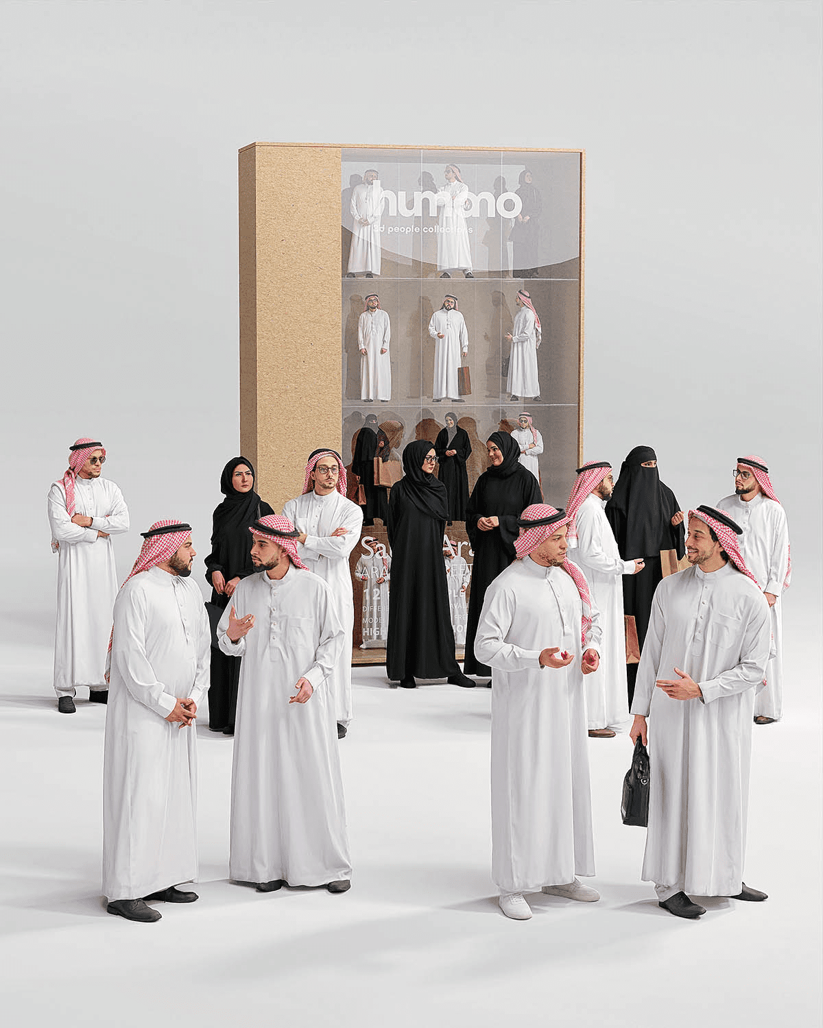 تحميل مجموعة Humano3D Saudi Arabia | أشخاص 3D بزي سعودي واقعي للتصميم المعماري 🕋🏢