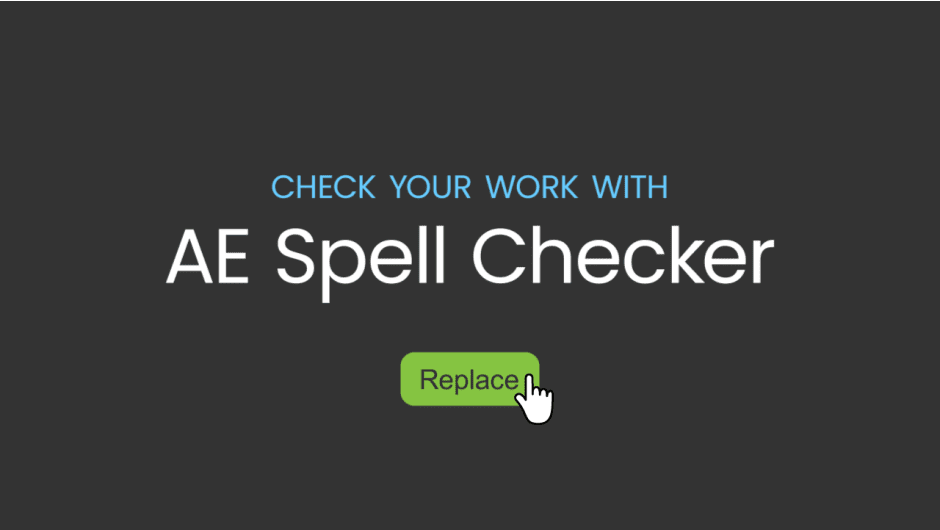 تحميل سكربت AE Spell Checker لبرنامج After Effects – المساعد الذكي لمراجعة النصوص وتصحيحها بضغطة زر 2026 9 تحميل سكربت AE Spell Checker لبرنامج After Effects – المساعد الذكي لمراجعة النصوص وتصحيحها بضغطة زر