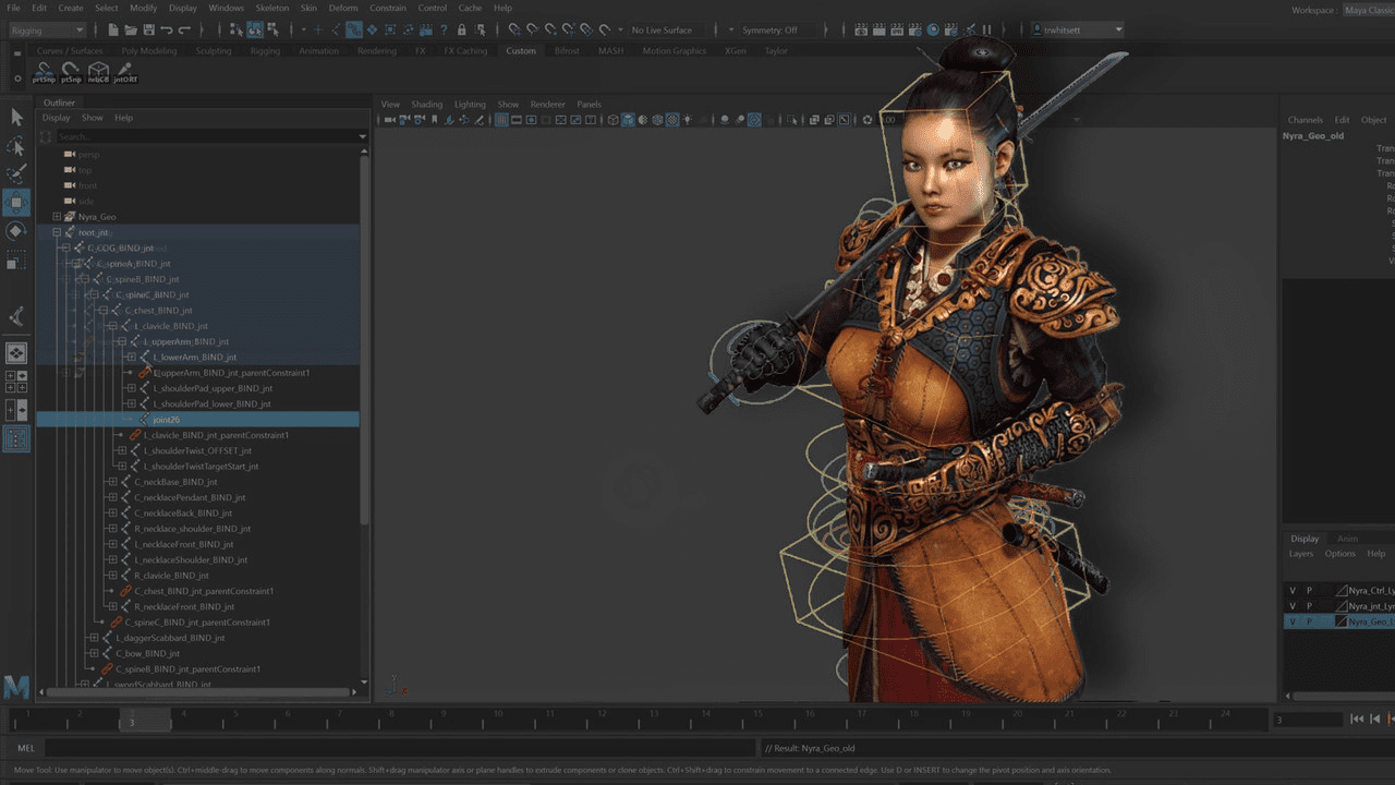 The Gnomon Workshop - Character Rigging in Maya for Game Production (Higher Video Quality + Project Files)