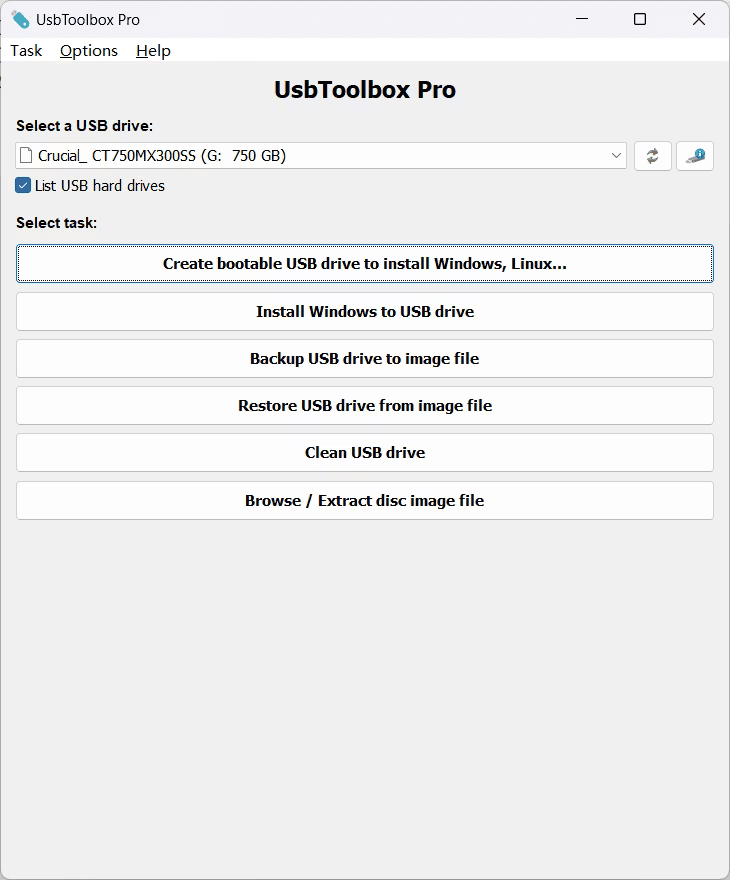 تحميل UsbToolbox Pro 1.2 كامل | الأداة الشاملة لإنشاء الفلاشات الذاتية الإقلاع ونظام Windows To Go