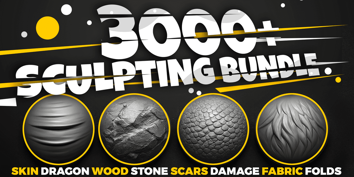 تحميل حزمة Blender - 3000+ Blender Sculpting Brushes - Asset Browser | أضخم مكتبة فرش نحت احترافية لبرنامج بلندر 2026 8 تحميل حزمة 600+ Blender Sculpting Brushes | أضخم مكتبة فرش نحت احترافية لبرنامج بلندر 2026