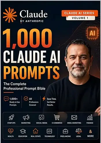 تحميل كتاب "إنجيل الأوامر الذكية": 1000 أمر احترافي للسيطرة على الذكاء الاصطناعي Claude AI (نسخة ePub كاملة)