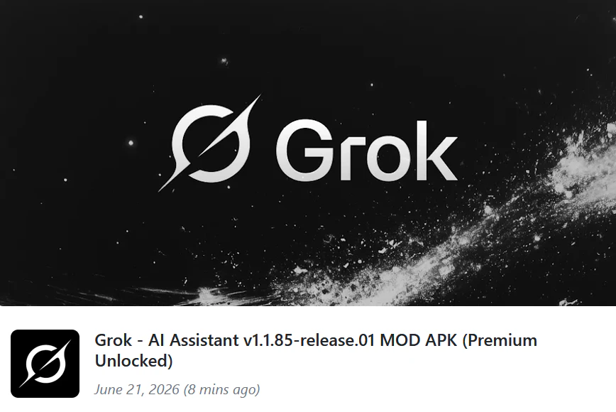 تحميل Grok AI Premium MOD APK 2026 | أذكى مساعد ذكي ذو شخصية فريدة بدون قيود