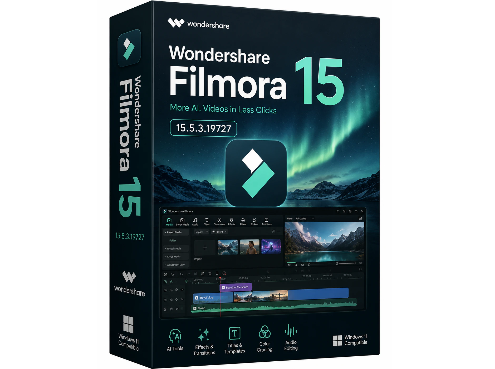 النسخة المفعلة Wondershare Filmora Repack 15.5.3.19727 اصدار VIP