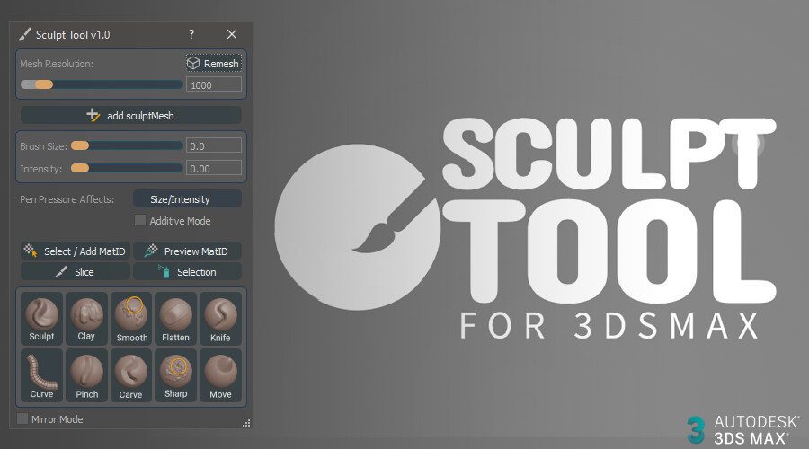 Sculpt Tool 1.05 - 3ds Max 13 Sculpt Tool 1.05 - 3ds Max