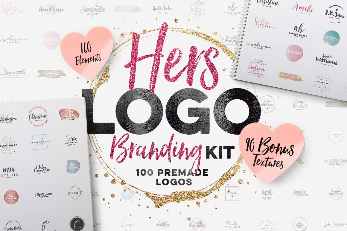 HERS Logo Branding Kit تحميل حزمة الهويات والشعارات الأنثوية الفاخرة كاملة 2026 36 تحميل حزمة الهويات والشعارات الأنثوية الفاخرة HERS Logo Branding Kit كاملة