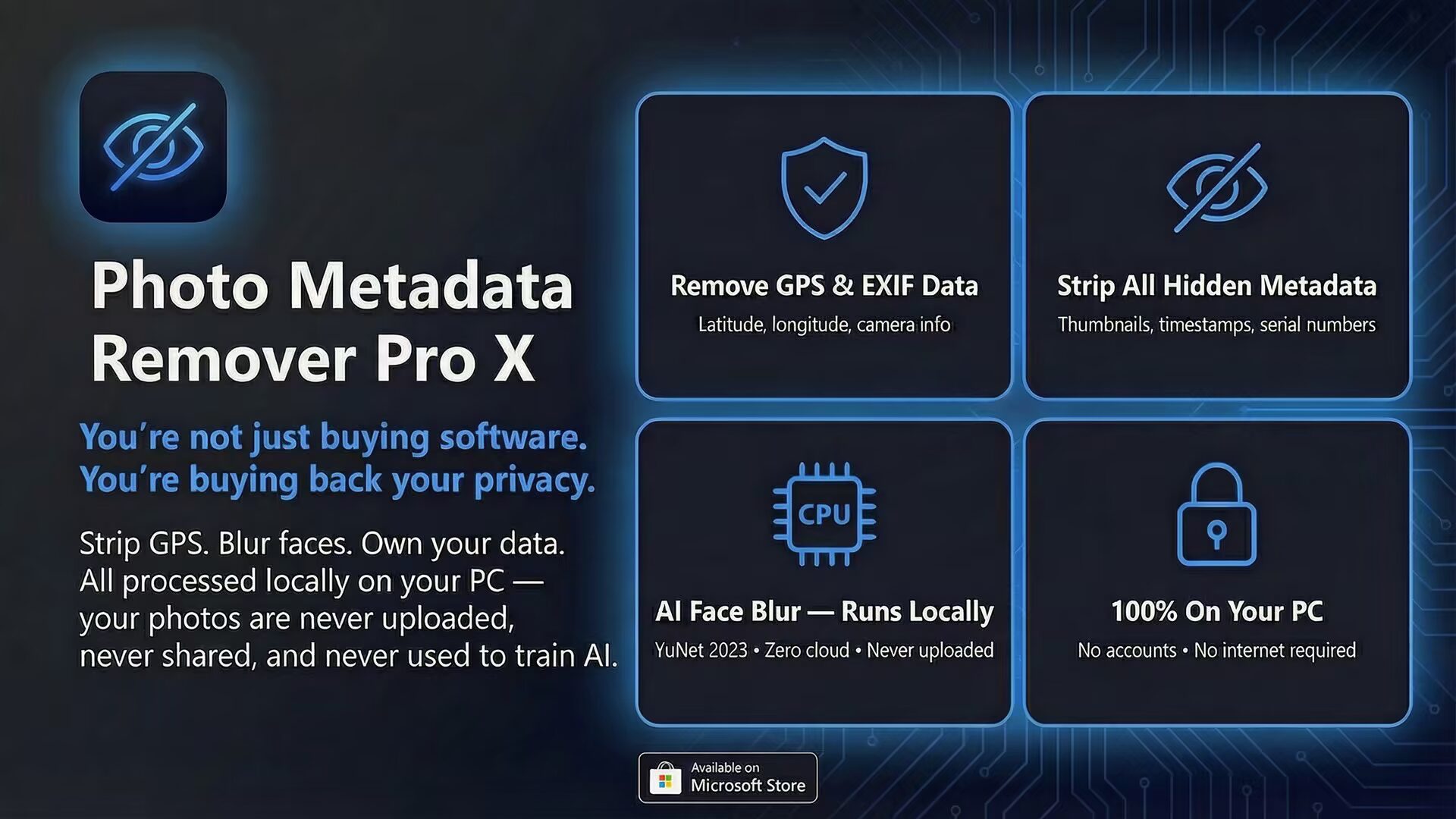 تحميل برنامج مسح بيانات الصور المخفية Photo Metadata Remover Pro X 2.0.0 كامل مجاناً