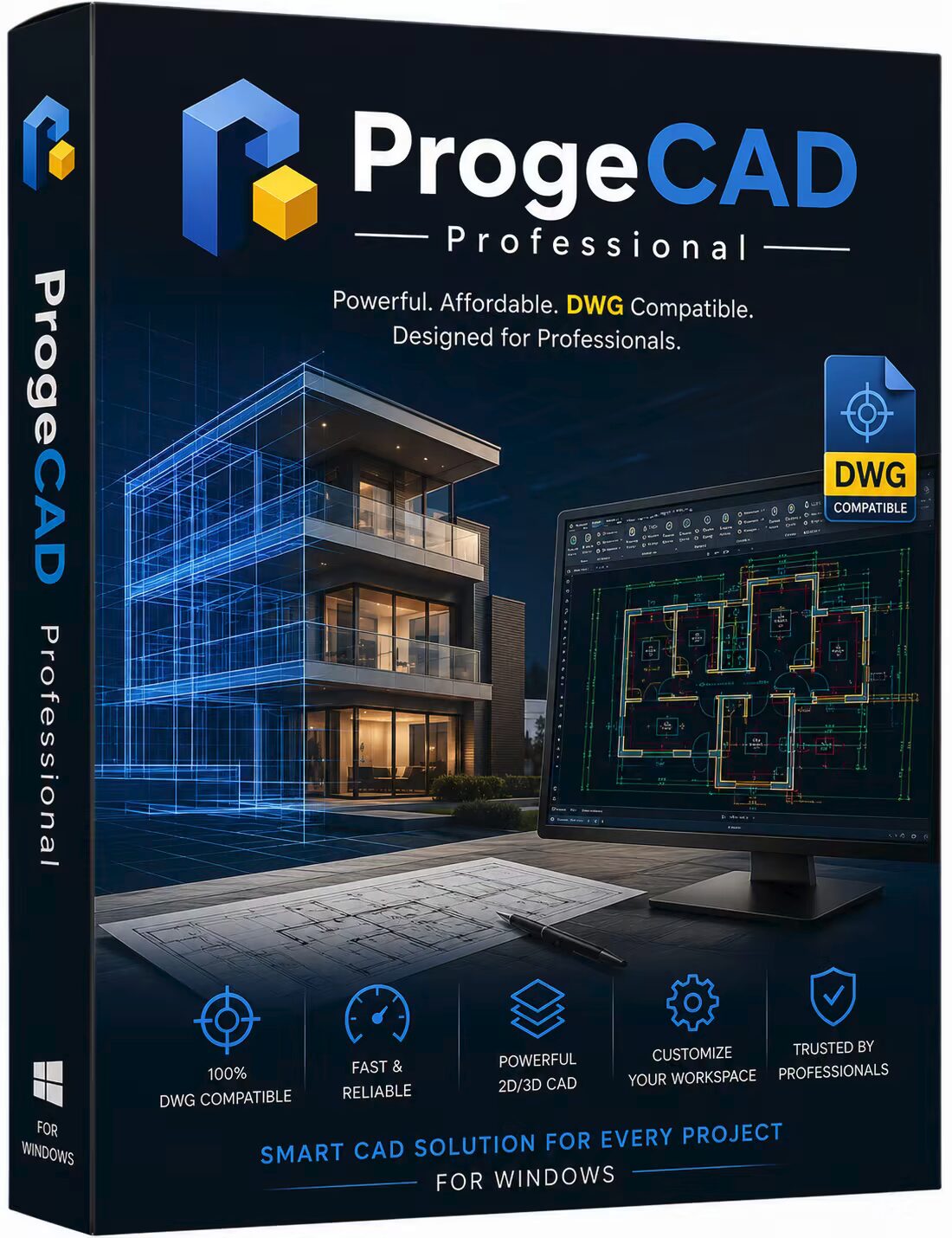 تحميل برنامج progeCAD 2026 Professional البديل الأقوى للأوتوكاد  كامل مجاناً