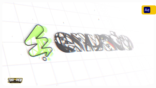Dynamic Logo Reveal with Sketch and Glitch Effects - 2JDNHPM