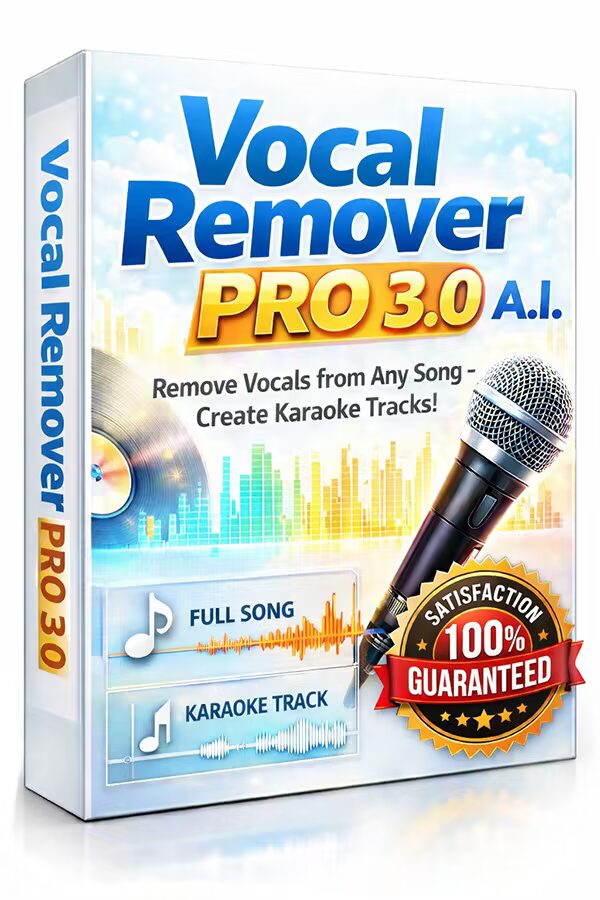 تحميل برنامج فصل الصوت عن الموسيقى Vocal Remover Pro 3.0.0 كامل مفعّل
