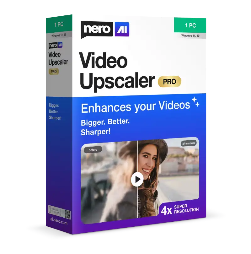 تحميل كامل Nero AI Video Upscaler Pro – تحويل الفيديوهات القديمة إلى جودة 4K و8K بالذكاء الاصطناعي 3 تحميل كامل Nero AI Video Upscaler Pro – تحويل الفيديوهات القديمة إلى جودة 4K و8K بالذكاء الاصطناعي