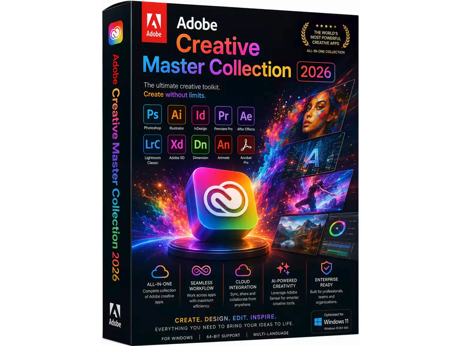 تحميل حزمة أدوبي كاملة بالتفعيل التلقائي Adobe Creative Master Collection 2026 v29.06.2026