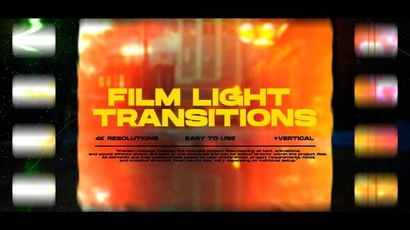 Videohive Film Frame Light Transitions | FCPX - 63871353 Apple Motion Templates