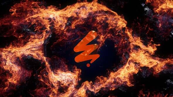 Videohive Realistic Fire Logo Reveal 63924015