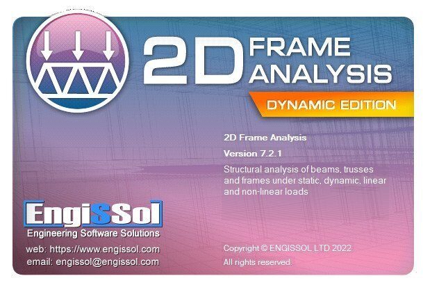 تحميل برنامج Engissol 2D Frame Analysis v7.3.4 كامل مجاناً