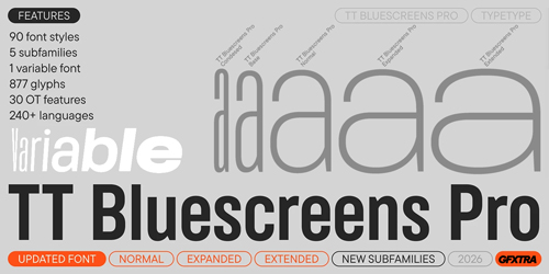 TT Bluescreens Pro Font | Webfont & Desktop | MyFonts