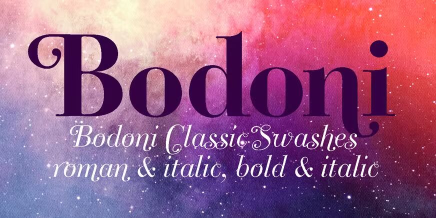 تحميل حزمة خطوط Bodoni Classic Full Family Bundle مجاناً 1600 دولار