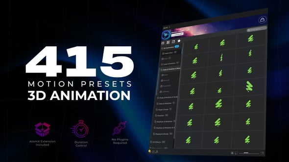 Videohive Advanced 3D Motion Presets Collection 6371150