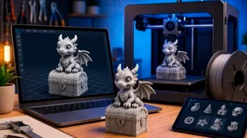 AI 3D Printing for Beginners: Create and Publish Printable M
