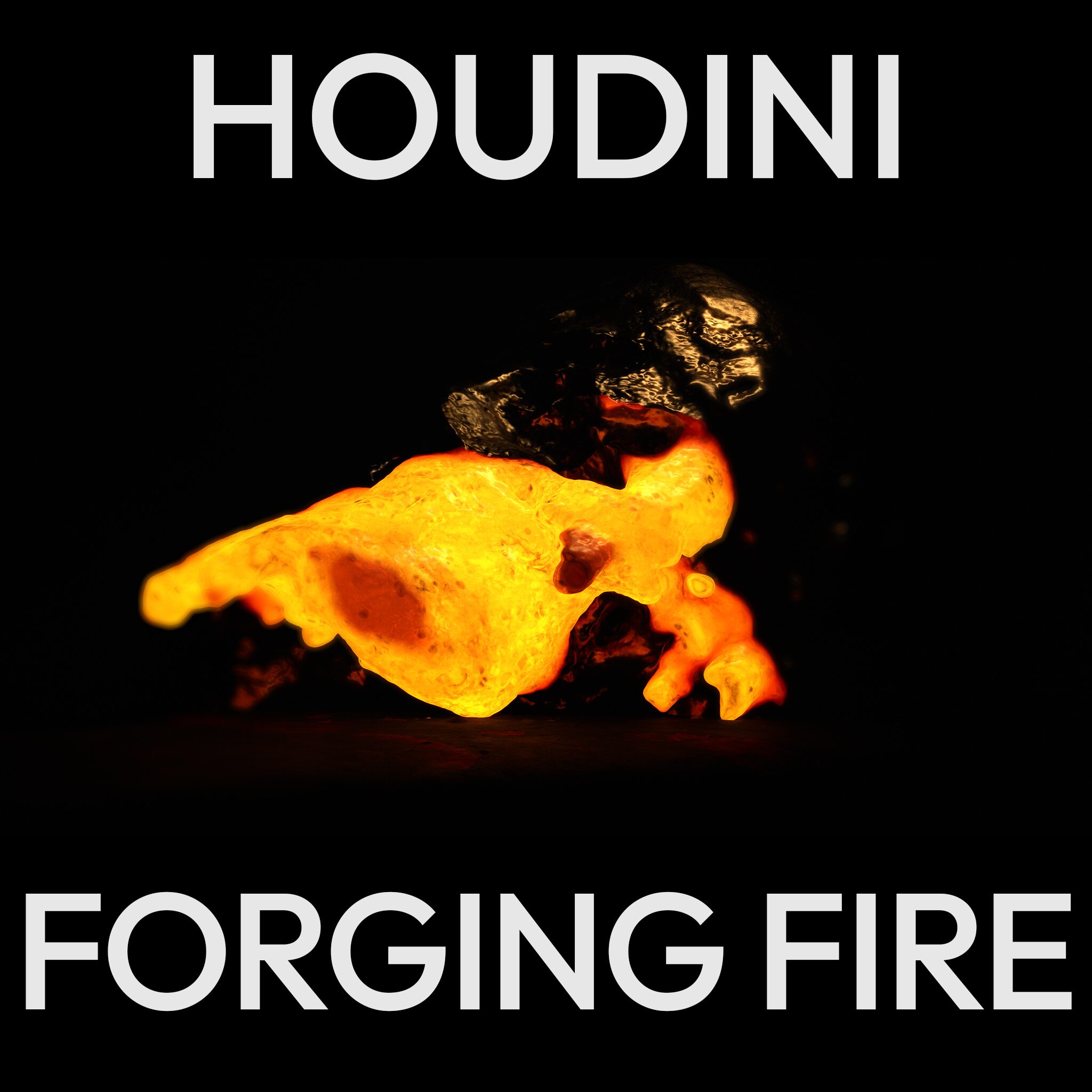 Forging Fire - Cinematic Magma Gold Melting FX for Houdini - Steve Datelier