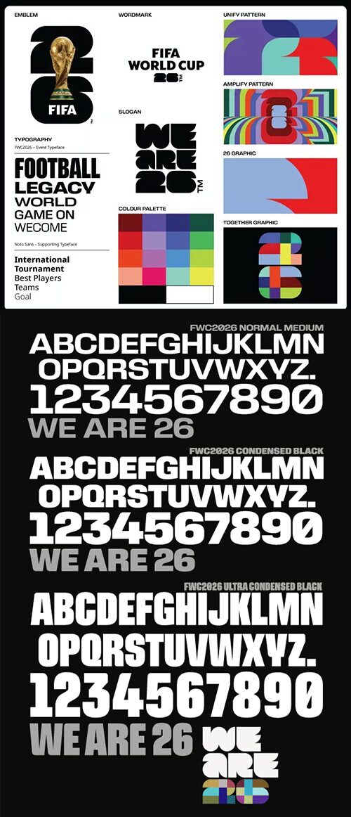 تحميل حزمة خطوط كأس العالم الرسمية FWC 2026 Font Collection مجاناً! 28 تحميل حزمة خطوط كأس العالم الرسمية FWC 2026 Font Collection مجاناً!