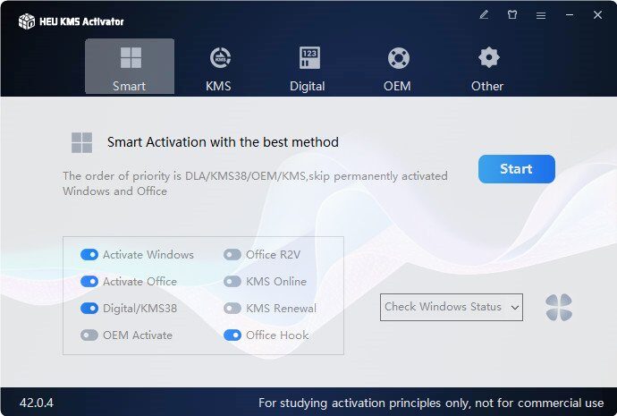 تحميل HEU KMS Activator v63.3.4 برنامج تفعيل الويندوز والافيس  مجانا