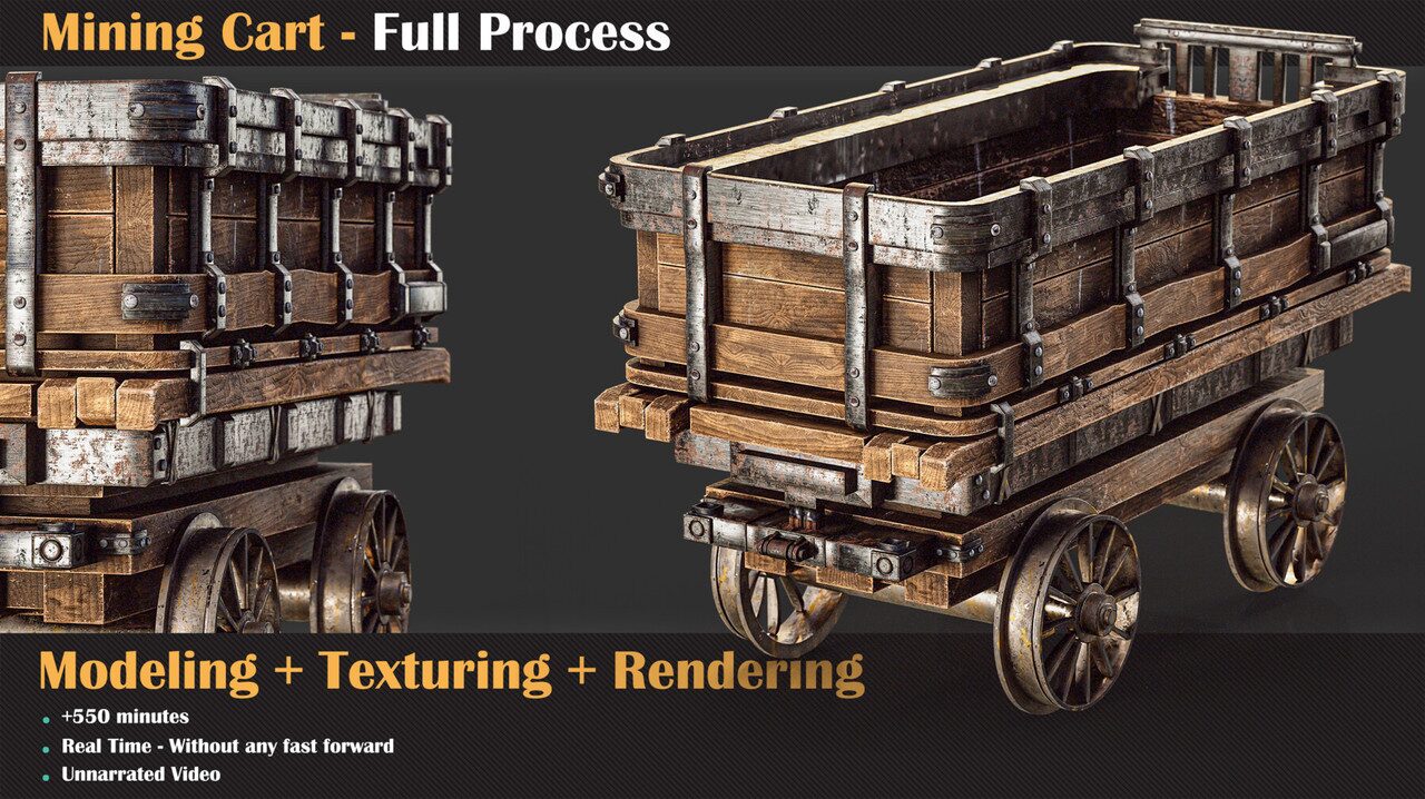 Artstation - Mining Cart - Full Tutorial 8 Artstation - Mining Cart - Full Tutorial