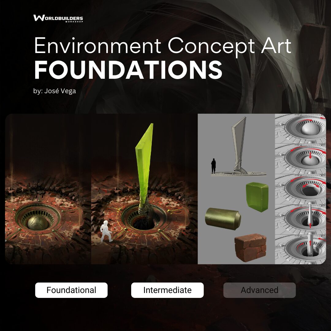 Environment Concept Design Course | Foundations for Digital Artists 19 worldbuilders - Environment Concept Design Course Foundations for Digital Artists by Jose Veg