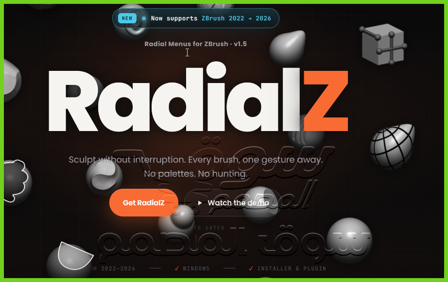للمصممين والفنانين ثلاثيي الأبعاد: مراجعة إضافة RadialZ 1.5 لبرنامج ZBrush