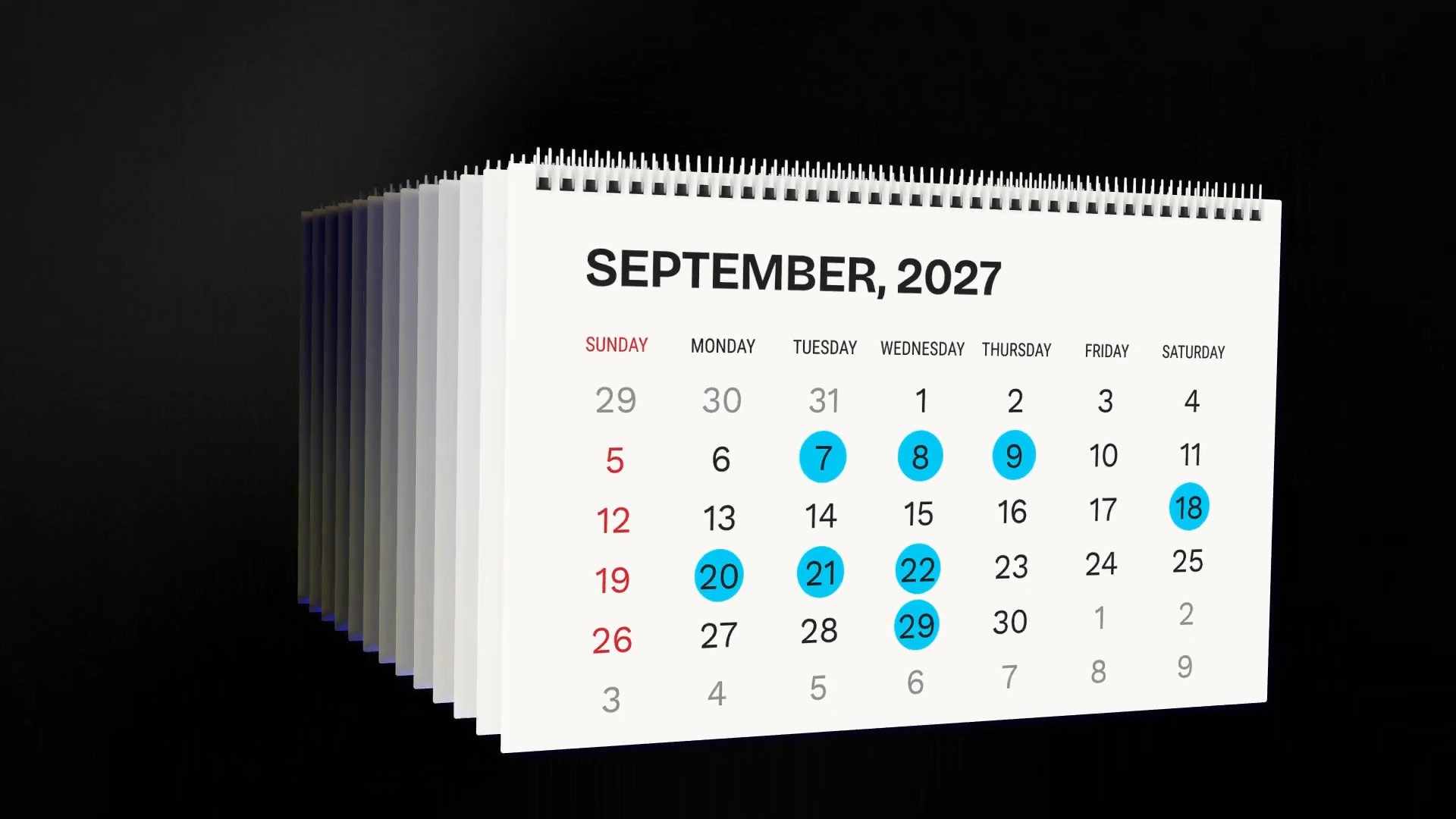 Videohive - Automated Calendar Date Marker - 64448501