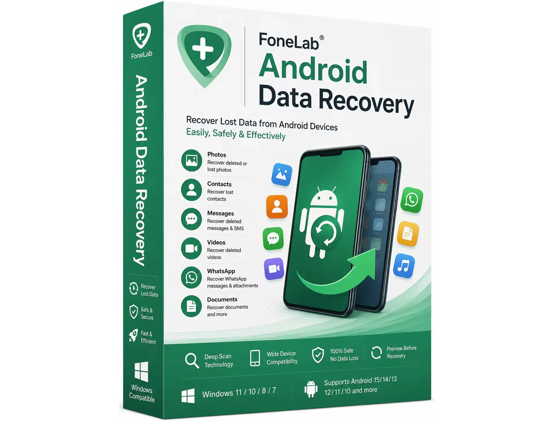 تحميل كامل محمول FoneLab Android Data Recovery 3.1.56 Portable كامل مجاناً